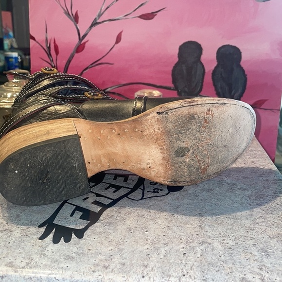 🦅 - FREEBIRD by Steven STAIR Black/Croc Size 9 - Picture 11 of 12